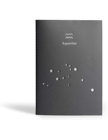 PdiPigna - Taccuino con costellazione, your sign Acquario