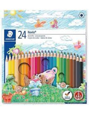 PASTELLI COLORATI PER DISEGNO STAEDTLER SET DA 24