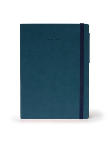 My Notebook - Large Lined Petrol Blue