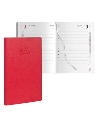 AGENDA 25 ''QUANDO FEMMENA'' 17x24 GIORNALIERO ROSSO