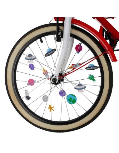 SET DI 30 DECORAZIONI PER I RAGGI DELLA BICICLETTA - SPACE