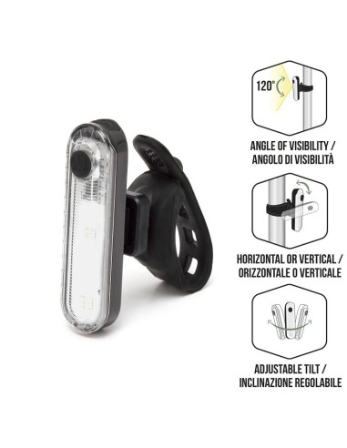 LUCE ANTERIORE PER BICLETTA - BIANCA
