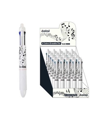 PENNA CANCELLABILE 4 COLORI ITOTAL - MUSICA