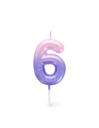 CANDELA PER COMPLEANNO LEGAMI - PINK 6