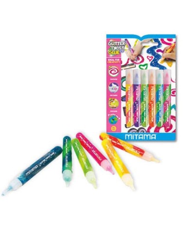 COLLA GLITTER TWIST A RILIEVO 10,5ml COLORI ASSORTITI