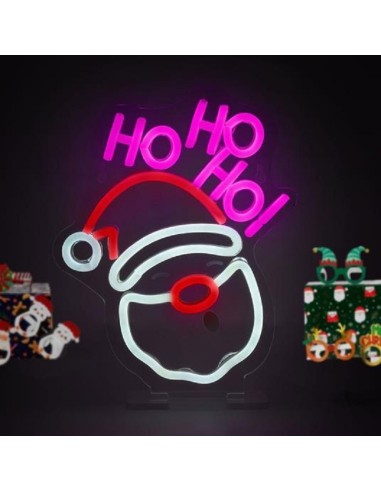 INSEGNA LUMINOSA EFFETTO NEON IT'S A SIGN - SANTA CLAUS