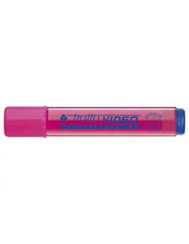 EVIDENZIATORE FLUORESCENTE TRATTO VIDEO ROSA 