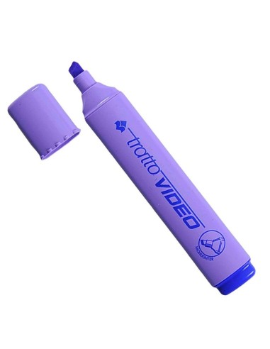 EVIDENZIATORE FLUORESCENTE TRATTO VIDEO LILLA