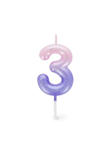 CANDELA PER COMPLEANNO LEGAMI - PINK 3