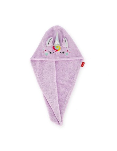 ASCIUGAMANO PER CAPELLI A TURBANTE - LOVE MY HAIR - UNICORN