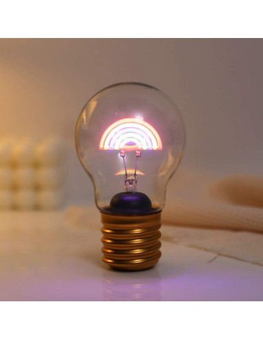 LUCETTA A FORMA DI LAMPADINA RAINBOW