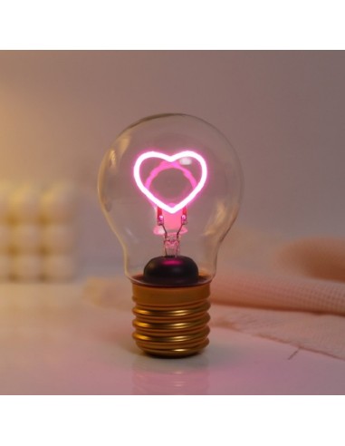 LUCETTA A FORMA DI LAMPADINA HEART