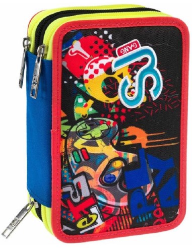 ASTUCCIO ACCESSORIATO CON 3 ZIP - SEVEN SJ