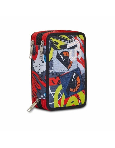 ASTUCCIO ACCESSORIATO CON 3 ZIP - SEVEN SJ