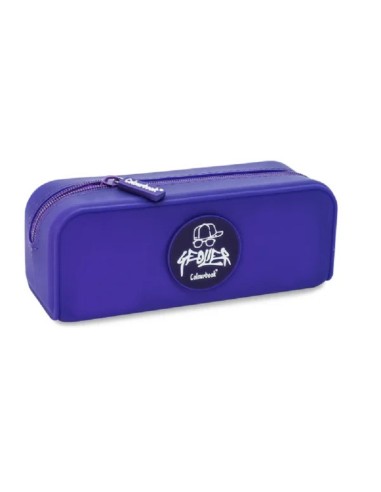 ASTUCCIO PORTAPENNE GEOLIER IN SILICONE - VIOLA