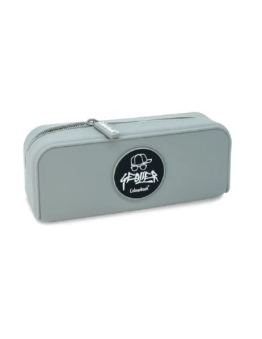 ASTUCCIO PORTAPENNE GEOLIER IN SILICONE - GRIGIO