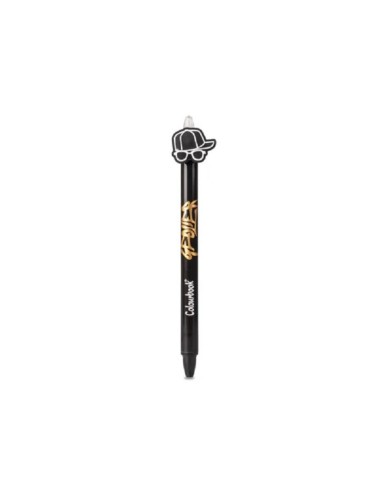 PENNA A SFERA GEOLIER CON TOPPER INCHIOSTRO BLU - BLACK HAT
