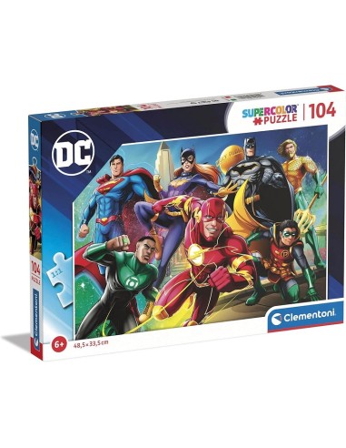 PUZZLE CLEMENTONI 25721 104 PEZZI SUPERCOLOR - DC COMICS