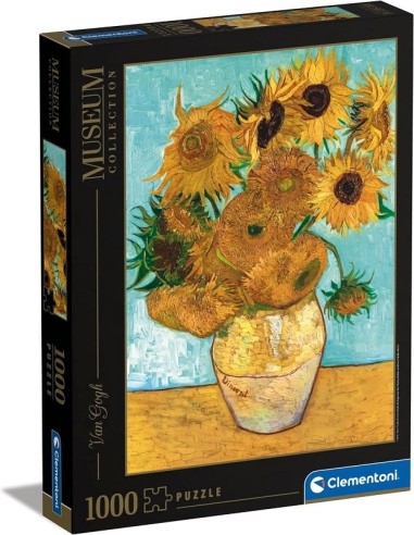 PUZZLE CLEMENTONI 31438 - MUSEUM COLLECTION 1000 PEZZI - GIRASOLI