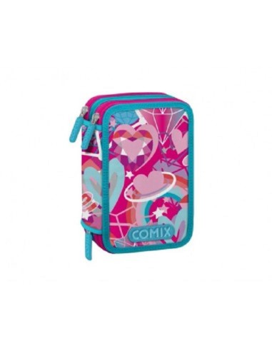 ASTUCCIO ACCESSORIATO CON 3 ZIP - COMIX