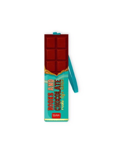 SEGNALIBRO CON ELASTICO CHOCOLATE