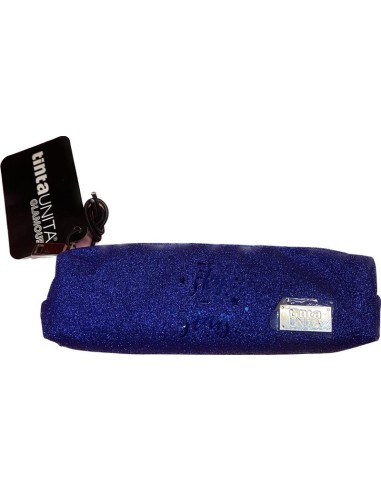 ASTUCCIO BAULETTO GLITTERATO - TINTA UNITA - BLU