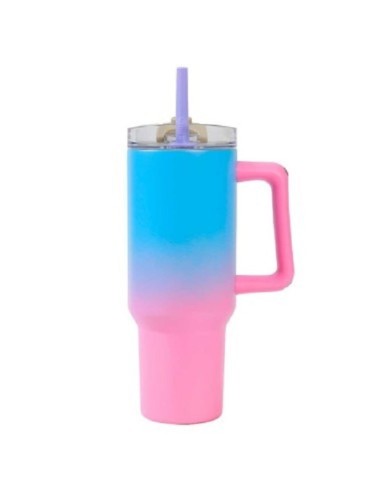 TRAVEL MUG 1200ml IDRINK - SFUMATO ROSA/BLU