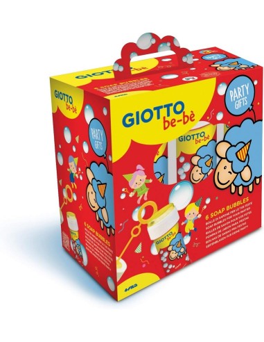 GIOTTO BEBE' - 6 TUBETTI PER BOLLE DI SAPONE