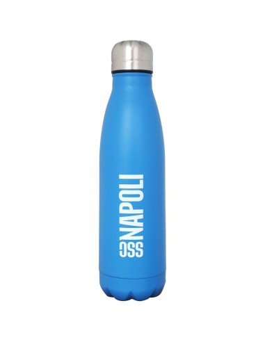 BORRACCIA TERMICA CELESTE IN ACCIAIO INOX 500ml SSC NAPOLI
