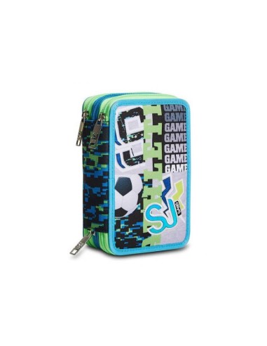 ASTUCCIO ACCESSORIATO CON 3 ZIP - SEVEN SJ