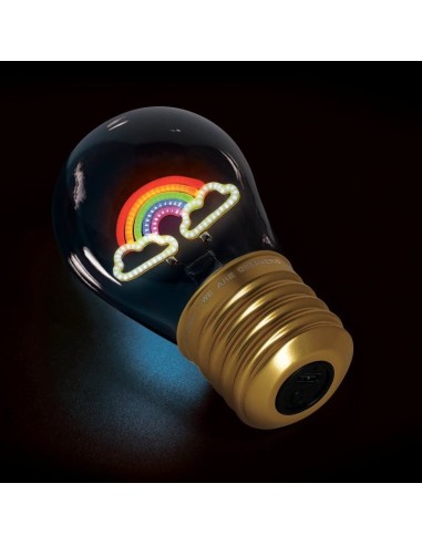 LAMPADA DA TAVOLO A FORMA DI LAMPADINA - BULB FICTION - RAINBOW