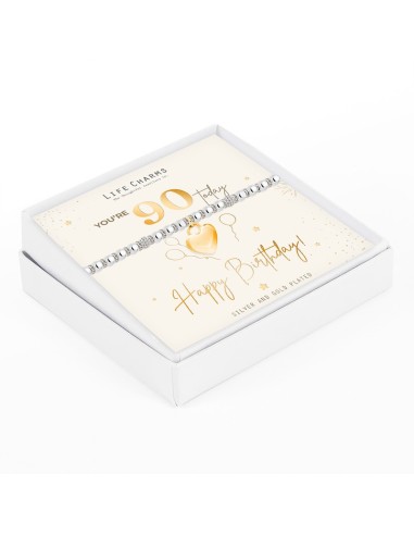 BRACCIALETTO LIFE CHARMS - HAPPY 90TH BIRTHDAY