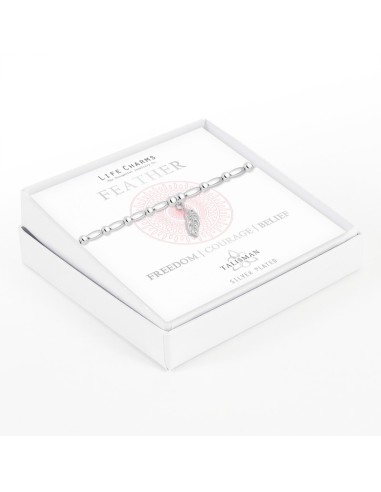 BRACCIALETTO TALISMAN LIFE CHARMS - FEATHER 
