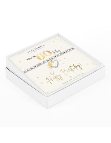 BRACCIALETTO LIFE CHARMS - HAPPY 60TH BIRTHDAY