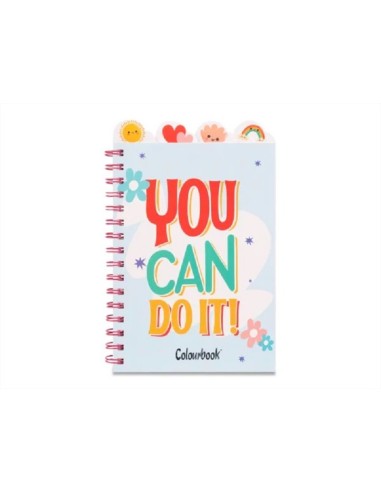 NOTEBOOK GOOD VIBES COLOURBOOK - A5 - YOU CAN DO IT