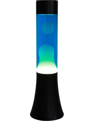 I-TOTAL® - Lava lamp Magma  (9x37 cm Blu/Bianco)