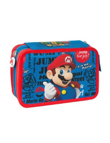 ASTUCCIO ACCESSORIATO 3 ZIP - SUPER MARIO