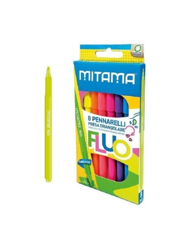 PENNARELLI FLUO PRESA TRIANGOLARE MITAMA