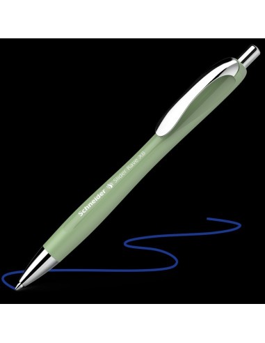 PENNA A SFERA SCHNEIDER SLIDER RAVE ORGANIC GREEN XB - INCHIOSTRO BLU