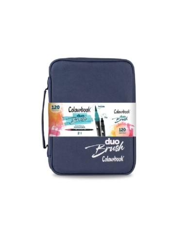 VALIGETTA 120 PENNARELLI DUO BRUSH COLOURBOOK - BLU NAVY