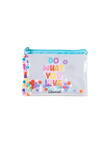 POCHETTE TRASPARENTE ''SOFT BUBBLES'' COLOURBOOK - DO WHAT YOU LOVE