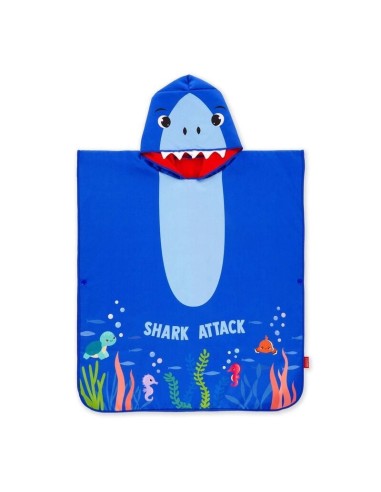 PONCHO ASCIUGAMANO PER BAMBINI - KIDS PONCHO - SHARK