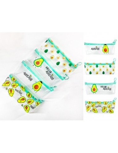Astuccio Portapenne Trasparente Avocado Assortito