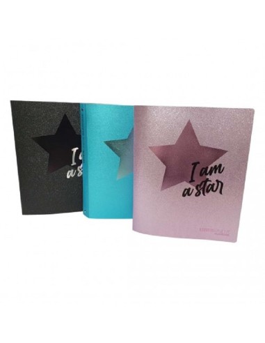 RACCOGLITOE 4 ANELLI TINTA UNITA - I AM A STAR 