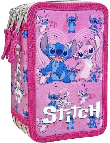 ASTUCCIO 3 ZIP 18+18 COPERTINA 3D - STITCH E ANGEL