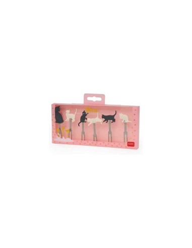 SET DI 6 FORCHETTINE PER APE. -MEOW - KITTY
