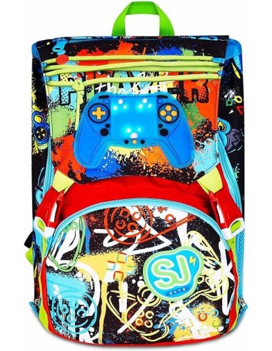 ZAINO BIG ESTENSIBILE SJ GANG - GAME LED BOY