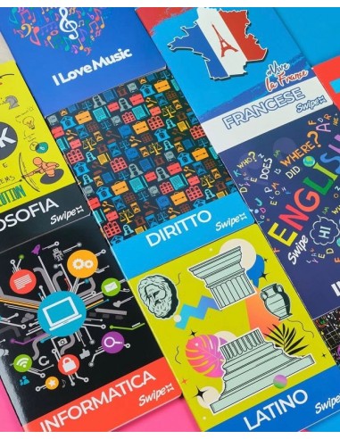 KIT 5 QUADERNI MATERIE SWIPE