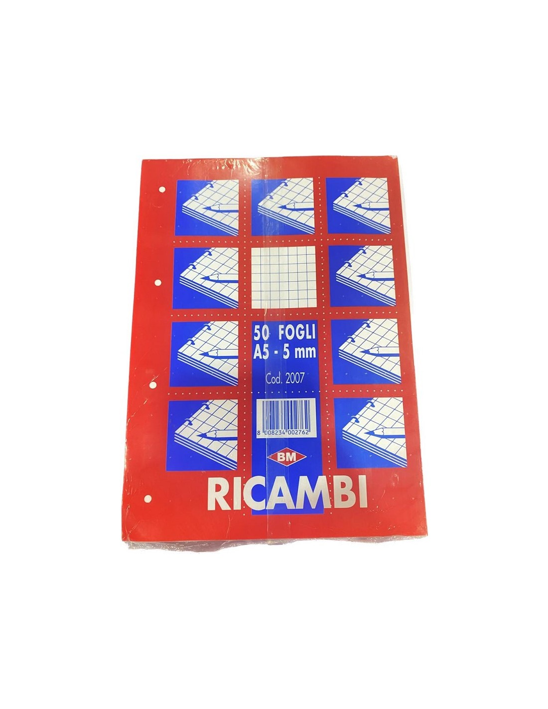 RICAMBI 50 FOGLI A5 5mm
