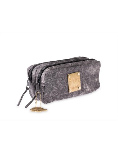 BUSTINA 2 ZIP GEOLER - BLACK DENIM